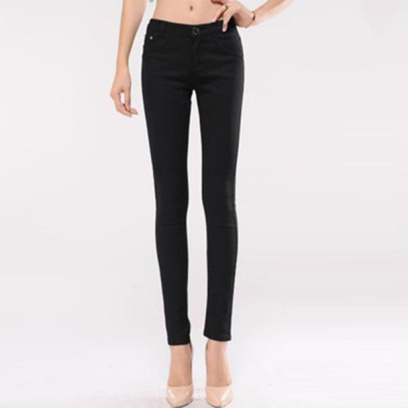 721 High Rise Skinny Jeans Black |  Womens Skinny Jeans Jeans Long Shot - Black