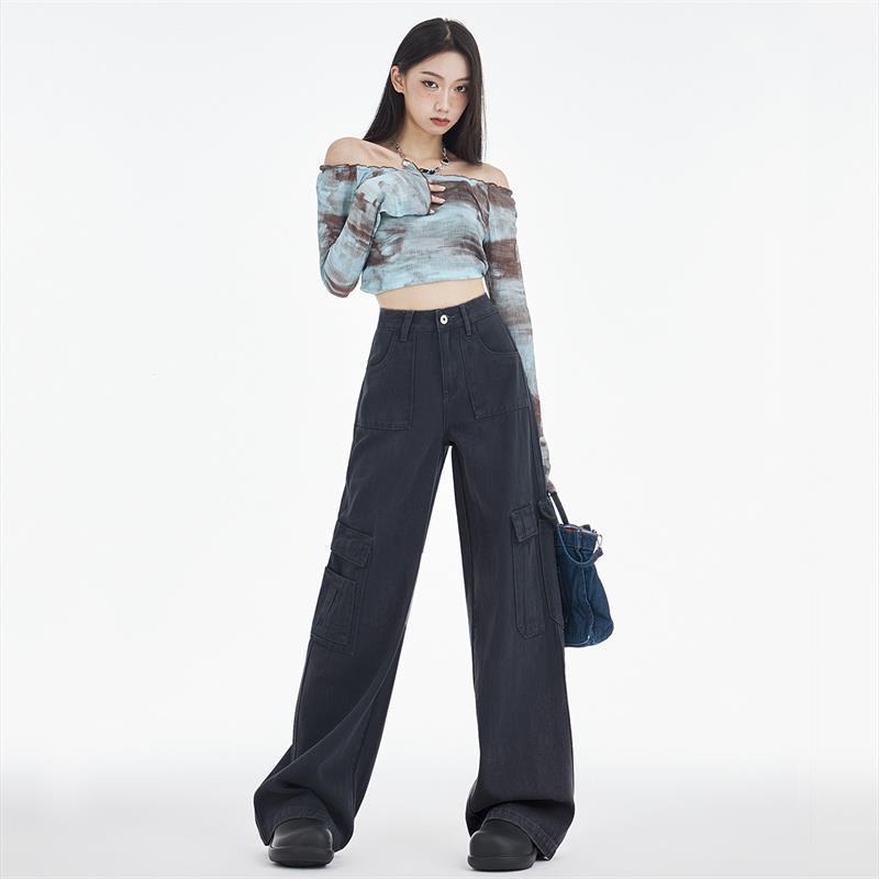 94 Baggy Cargo Pants Black |  Womens Pants Clothing Open Mind - Black