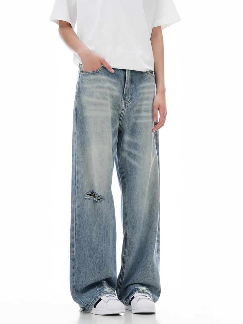 Baggy Dad Jeans Medium Wash |  Womens Loose Jeans Jeans Long Legacy - Medium Wash