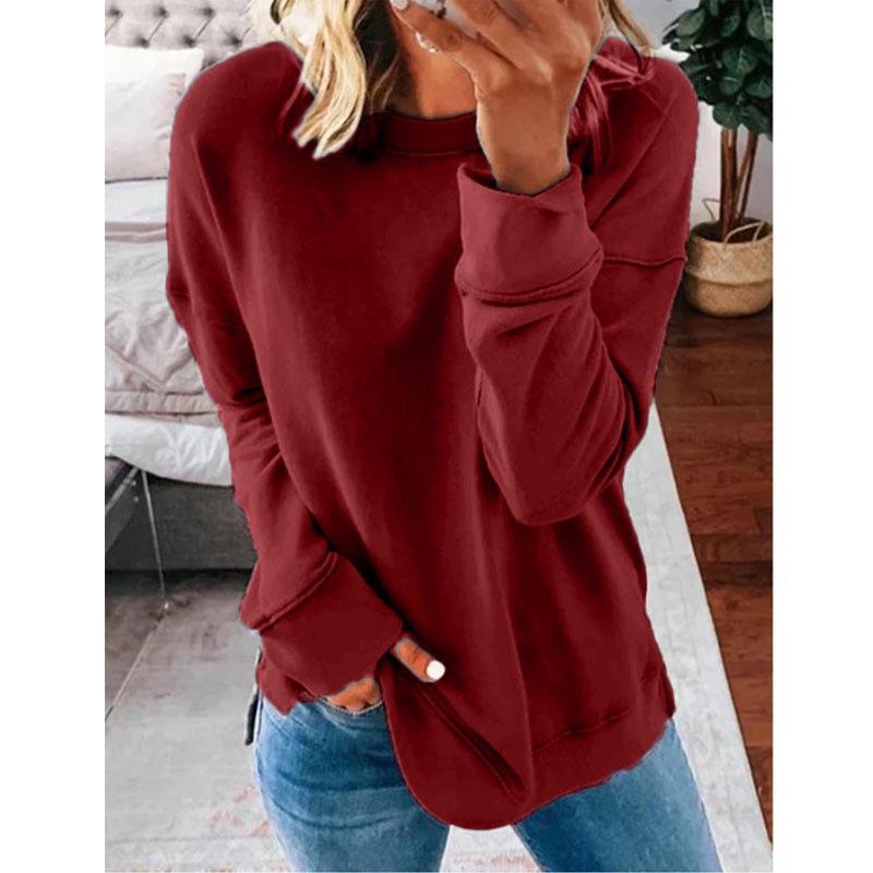 Everyday Sweatshirt Red |  Womens Sweaters & Sweatshirts Clothing Marsala - Red