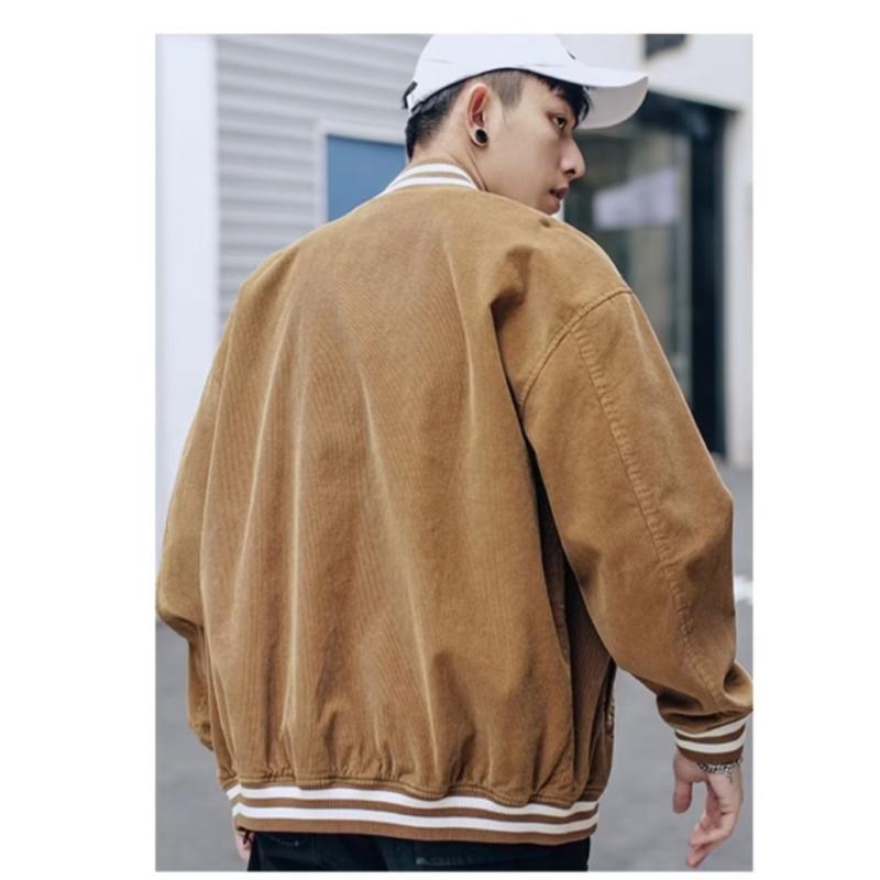 Faux Suede Varsity Jacket  |  Mens Jean Jackets & Outerwear Clothing Jean Jackets & Outerwear