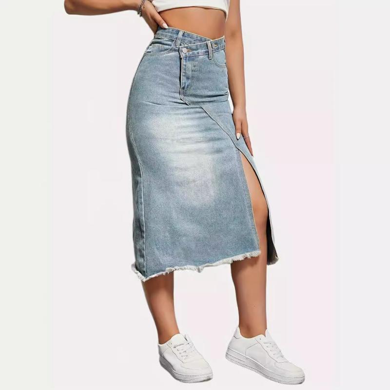 Icon Long Skirt Medium Wash |  Womens Dresses & Skirts Clothing Dresses & Skirts