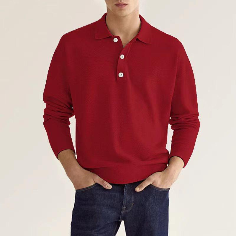 Long Sleeve Sweater Polo  |  Mens Sweaters & Sweatshirts Clothing Mens