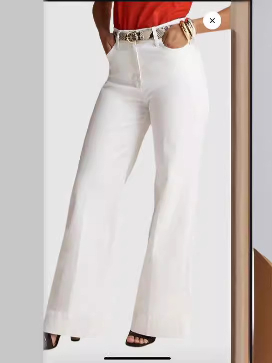 Ribcage Bell Corduroy Pants White |  Womens Pants Clothing Egret - White