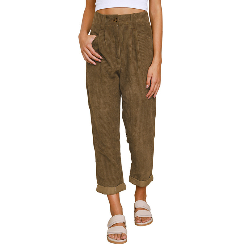 Ribcage Straight Ankle Pants Brown |  Womens Pants Clothing Ermine - Brown