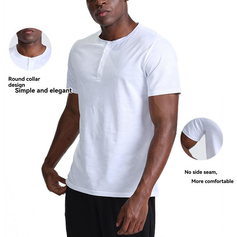 Short-Sleeve 4 Button Henley  |  Mens Shirts & T-Shirts Clothing Mens