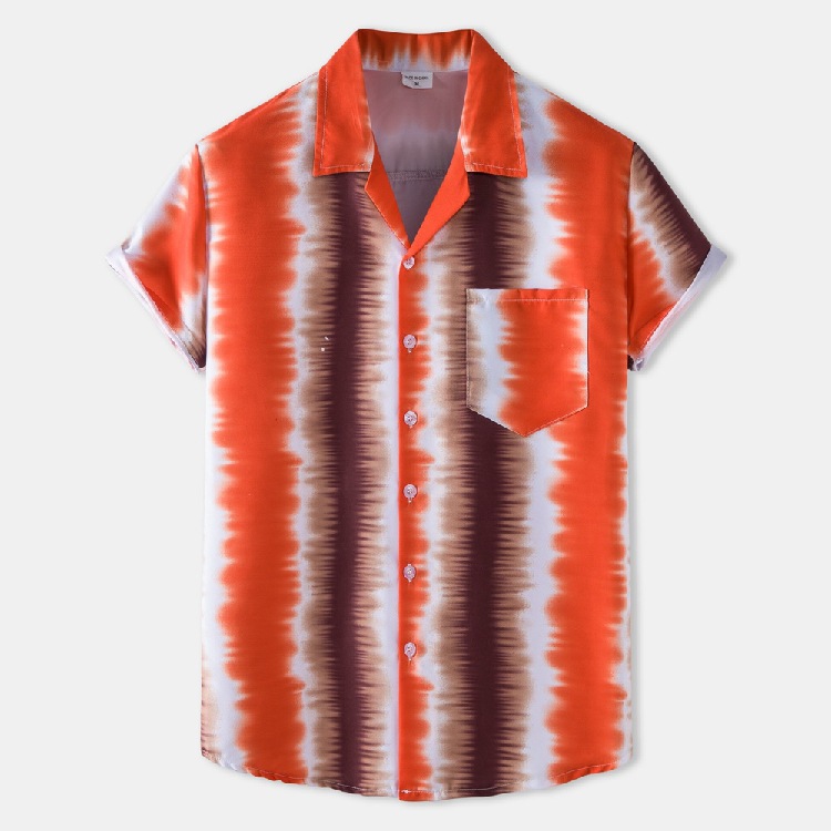 Sunset Camp Shirt Orange |  Mens Shirts & T-Shirts Clothing Mens