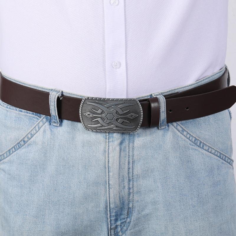 Two Horse Plaque Belt  |  Mens Belts Accessories Belts