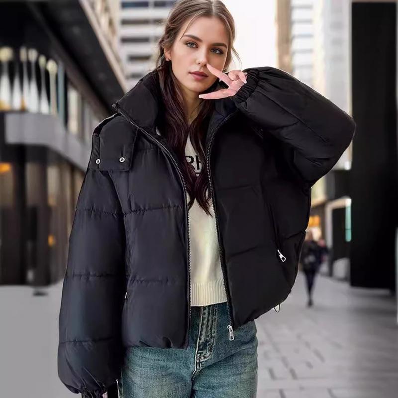 Western Short Bubble Puffer Jacket Light Wash |  Womens Jean Jackets & Outerwear Clothing Jean Jackets & Outerwear