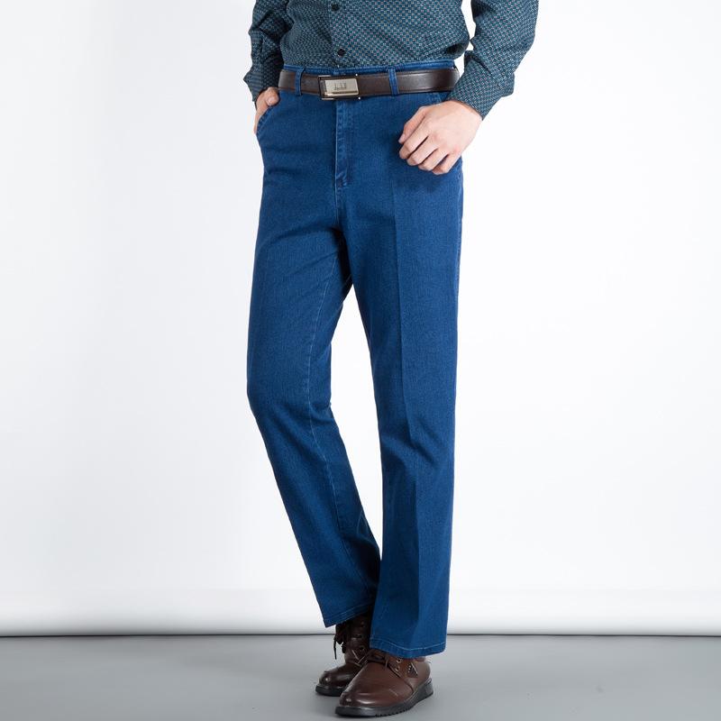 Authentic Straight Fit Pants Blue |  Mens Pants & Chinos Clothing Half Past Rinse - Blue