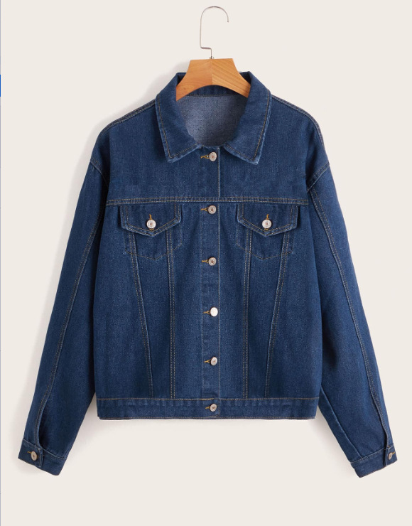 Original Trucker Jacket (Plus Size) Dark Wash |  Womens Plus Size (14-26) Clothing Dark Wash